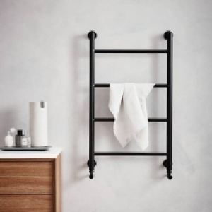 Homebase Steel Bathstore Noir 900mm Square Radiator