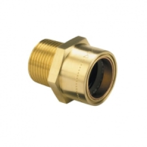 Wickes  Primaflow Copper Pushfit Straight Male Connector - 1/2in X 1