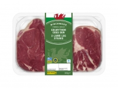 Birchwood 2 Welsh Lamb Leg Steaks £3.99