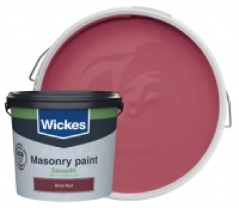Wickes Masonry Smooth Brick Red 5L