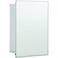 Wickes  Wickes Stainless Steel Sliding Mirror Bathroom Cabinet - 340