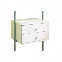 Wickes  Spacepro Small 2 drawer kit White - 550mm