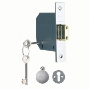 Yale P-M562-CH-67 5 Lever British Standard Deadlock - Chrome &pound;28.00