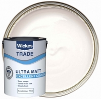 Wickes  Wickes Trade Ultra Matt Emulsion Pure Brilliant White 5l