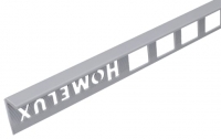 Wickes  Homelux 8mm PVC Straight Edge Grey Tile Trim 2.5m
