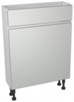 Wickes  Wickes Hertford Gloss Grey Compact Toilet Unit - 600 x 735mm