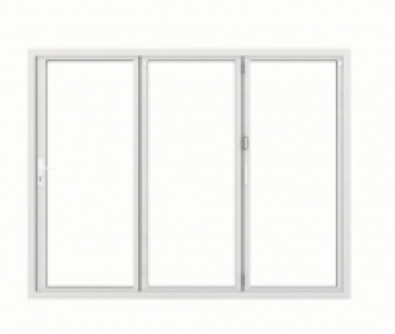 Wickes  Jci Aluminium Bi-fold Door Set White Right Opening 2090 x 20