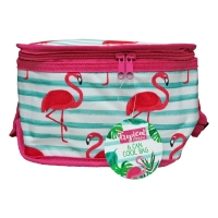 QDStores  Tropical Fresh 6 Can Cooler Bag - Flamingo Design
