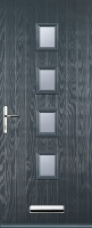 Euramax 4 Square Right Hand Grey Composite Door - 920 x 2100 £840.00
