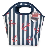 QDStores  Lunch Tote Beach Picnic Cooler Bag - Stripes Design