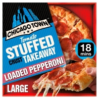 Iceland  Chicago Town Takeaway Stuffed Crust Pepperoni Large Pizza 64