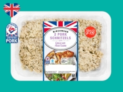 Birchwood 2 British Pork Schnitzels with Garlic & Herb Crumb