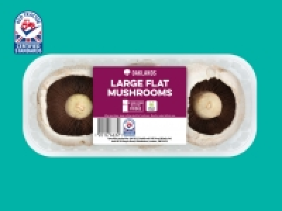 Oaklands Large Flat Mushrooms £0.59