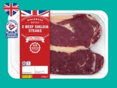 Lidl  2 Beef 28 Day-Matured Sirloin Steaks