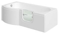 Wickes  Wickes Concert P-Shaped Right Hand Easy Access Bath - 1675 x