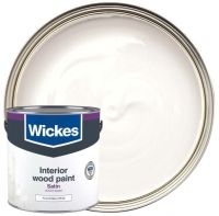 Wickes  Wickes One Coat Satinwood Pure Brilliant White 2.5L