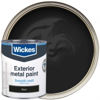 Wickes  Wickes Metal Paint Smooth Finish Matt Black 750ml