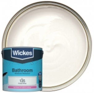 Wickes Frosted White - No. 135 Bathroom Soft Sheen Emulsion