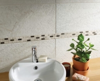 Wickes  Wickes Silver Polished Marble Brick Mosaic Tile - 305 x 305m