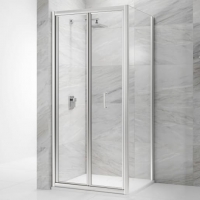 Wickes  Nexa By Merlyn 6mm Chrome Framed Bi-Fold Shower Door Only - 