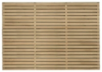 Wickes  Forest Garden Double Slatted Fence Panel - 6 x 4ft Pack of 3