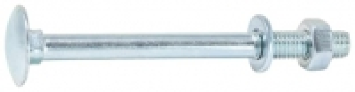Wickes Carriage Bolt Nut & Washer - M6 X 100mm Pack Of 10 £2.20
