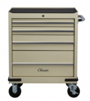 Wickes  Hilka Classic 4 Drawer Tool Trolley - Cream