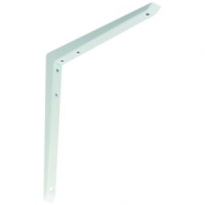 Wickes Hi-load Mitred Shelving Bracket White - 300 x 300mm
