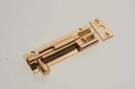 Wickes Necked Barrel Bolt - Brass 76mm