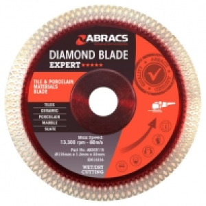 Abracs ABDCR115 X-Tech Tile & Porcelain Diamond Blade - 115