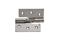 Wickes  Wickes Rising Butt Hinge Right Hand - Chrome 76mm Pack of 2