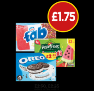 Nestle Fab Strawberry Fruity Lollies, Watermelon Lollies, Or