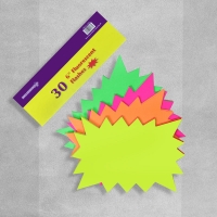 InExcess  6 Inch x 4 Inch Fluorescent Flash Cards - Pack of 30