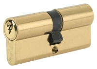 Wickes  Yale P-ED4045-PB Euro Profile Cylinder Lock - Brass 40 x 10 
