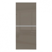 Wickes  Spacepro Minimalist Sliding Wardrobe Door 2 Panel Silver Fra