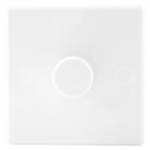 Wickes  Wickes Dimmer Switch 1 Gang 2 Way 400W Slimline - White