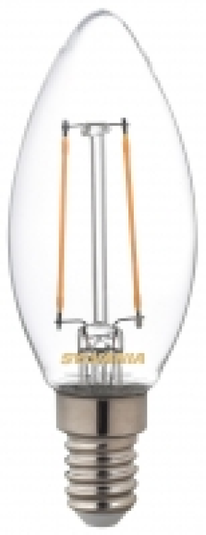 Sylvania LED Non Dimmable Filament E14 Candle Light Bulb - 2