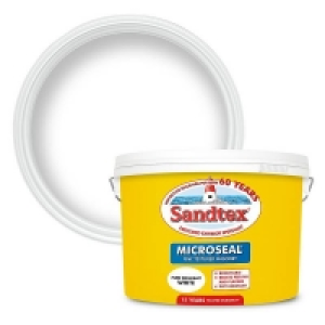 Sandtex Textured Masonry Paint - Pure Brilliant White - 10L &pound;35.00