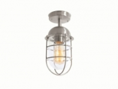 Wickes  Zinc Kari Stainless Steel Porch Lantern Light - 42W