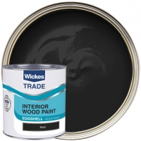 Wickes  Wickes Trade Eggshell Black 1L