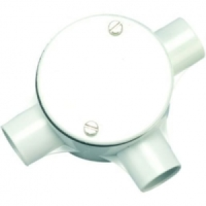 Wickes 3 Way Tee Junction Box - White 20mm £1.60
