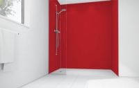 Wickes  Mermaid Crimson Matt Acrylic Shower Single Shower Panel 2440