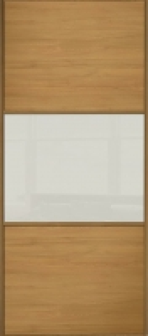 Spacepro Sliding Wardrobe Door Wideline Oak Panel & Arctic W