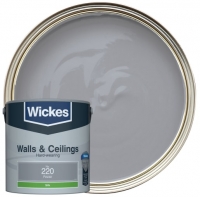 Wickes  Wickes Pewter - No.220 Vinyl Silk Emulsion Paint - 2.5L