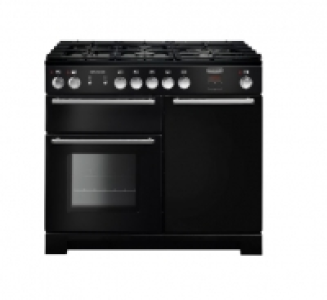 Wickes  Rangemaster Infusion 100cm Dual Fuel Range Cooker - Black