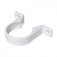Wickes  FloPlast WS34W Solvent Weld Waste Pipe Clips - White 32mm Pa