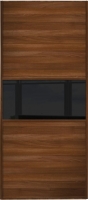Wickes  Spacepro Sliding Wardrobe Door Fineline Walnut Panel & Black