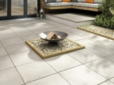 Marshalls Textured Charcoal Paving Slab 450 x 450 x 35mm - P
