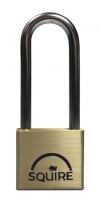 Wickes  Squire LN4-2.5 Lion Padlock Long Shackle - Brass 40mm
