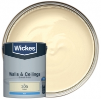 Wickes  Wickes Cream - No. 305 Vinyl Matt Emulsion Paint - 5L